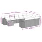 vidaXL Set de sofás de jardín 11 pzas y cojines ratán sintético gris vidaXL Set de sofás de jardín 11 pzas y cojines ratán sintético gris