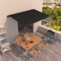 vidaXL Toldo retráctil manual gris antracita 400x350 cm vidaXL Toldo retráctil manual gris antracita 400x350 cm