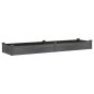 vidaXL Jardinera arriate con forro madera abeto gris 240x60x25 cm vidaXL Jardinera arriate con forro madera abeto gris 240x60x25 cm