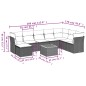 vidaXL Set de sofás de jardín 8 piezas y cojines ratán sintético negro vidaXL Set de sofás de jardín 8 piezas y cojines ratán sintético negro