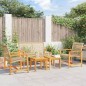 vidaXL Juego de bistro de 5 piezas ratán PE beige y madera de acacia vidaXL Juego de bistro de 5 piezas ratán PE beige y madera de acacia