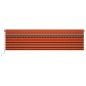 vidaXL Toldo retráctil manual con persiana naranja y marrón 6x3 m vidaXL Toldo retráctil manual con persiana naranja y marrón 6x3 m