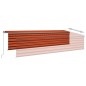 vidaXL Toldo retráctil manual con persiana naranja y marrón 6x3 m vidaXL Toldo retráctil manual con persiana naranja y marrón 6x3 m