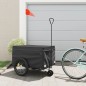 vidaXL Remolque para bicicleta hierro negro 45 kg vidaXL Remolque para bicicleta hierro negro 45 kg