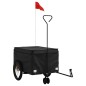 vidaXL Remolque para bicicleta hierro negro 45 kg vidaXL Remolque para bicicleta hierro negro 45 kg