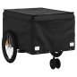 vidaXL Remolque para bicicleta hierro negro 45 kg vidaXL Remolque para bicicleta hierro negro 45 kg