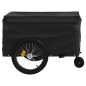 vidaXL Remolque para bicicleta hierro negro 45 kg vidaXL Remolque para bicicleta hierro negro 45 kg