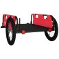 vidaXL Remolque para bicicletas hierro y tela Oxford rojo vidaXL Remolque para bicicletas hierro y tela Oxford rojo