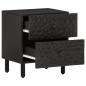 vidaXL Mesita de noche de madera maciza de mango negra 40x33x46 cm vidaXL Mesita de noche de madera maciza de mango negra 40x33x46 cm