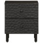 vidaXL Mesita de noche de madera maciza de mango negra 40x33x46 cm vidaXL Mesita de noche de madera maciza de mango negra 40x33x46 cm