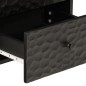 vidaXL Mesita de noche de madera maciza de mango negra 40x33x46 cm vidaXL Mesita de noche de madera maciza de mango negra 40x33x46 cm