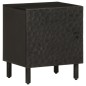 vidaXL Mesita de noche de madera maciza de mango negra 40x33x46 cm vidaXL Mesita de noche de madera maciza de mango negra 40x33x46 cm