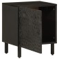 vidaXL Mesita de noche de madera maciza de mango negra 40x33x46 cm vidaXL Mesita de noche de madera maciza de mango negra 40x33x46 cm