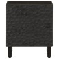 vidaXL Mesita de noche de madera maciza de mango negra 40x33x46 cm vidaXL Mesita de noche de madera maciza de mango negra 40x33x46 cm
