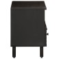 vidaXL Mueble de TV madera maciza de mango negro 70x33x46 cm