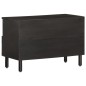 vidaXL Mueble de TV madera maciza de mango negro 70x33x46 cm