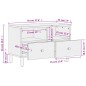 vidaXL Mueble de TV madera maciza de mango negro 70x33x46 cm