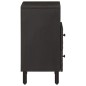 vidaXL Mesita de noche madera maciza de mango negra 50x33x60 cm vidaXL Mesita de noche madera maciza de mango negra 50x33x60 cm