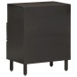 vidaXL Mesita de noche madera maciza de mango negra 50x33x60 cm vidaXL Mesita de noche madera maciza de mango negra 50x33x60 cm