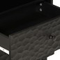 vidaXL Mesita de noche madera maciza de mango negra 50x33x60 cm vidaXL Mesita de noche madera maciza de mango negra 50x33x60 cm