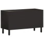 vidaXL Mueble de TV madera maciza de mango negro 80x31x46 cm vidaXL Mueble de TV madera maciza de mango negro 80x31x46 cm