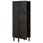 vidaXL Aparador alto madera maciza de mango negro 40x33x110 cm vidaXL Aparador alto madera maciza de mango negro 40x33x110 cm