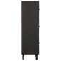 vidaXL Aparador alto madera maciza de mango negro 40x33x110 cm vidaXL Aparador alto madera maciza de mango negro 40x33x110 cm