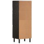 vidaXL Aparador alto madera maciza de mango negro 40x33x110 cm vidaXL Aparador alto madera maciza de mango negro 40x33x110 cm