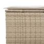 vidaXL Juego de sofás de jardín con cojines beige 3 pzas ratán PE vidaXL Juego de sofás de jardín con cojines beige 3 pzas ratán PE
