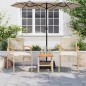 vidaXL Sillas de jardín con cojín 2 uds ratán PE beige y madera acacia vidaXL Sillas de jardín con cojín 2 uds ratán PE beige y madera acacia