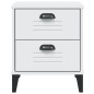 vidaXL Mesita de noche VIKEN madera maciza de pino blanca vidaXL Mesita de noche VIKEN madera maciza de pino blanca