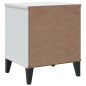 vidaXL Mesita de noche VIKEN madera maciza de pino blanca vidaXL Mesita de noche VIKEN madera maciza de pino blanca