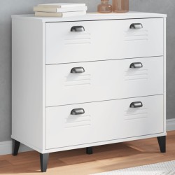 vidaXL Cómoda de cajones VIKEN madera maciza de pino blanca