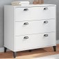 vidaXL Cómoda de cajones VIKEN madera maciza de pino blanca vidaXL Cómoda de cajones VIKEN madera maciza de pino blanca