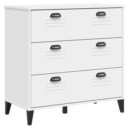 vidaXL Cómoda de cajones VIKEN madera maciza de pino blanca