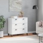 vidaXL Cómoda de cajones VIKEN madera maciza de pino blanca vidaXL Cómoda de cajones VIKEN madera maciza de pino blanca