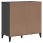 vidaXL Cómoda de cajones VIKEN madera maciza de pino gris antracita vidaXL Cómoda de cajones VIKEN madera maciza de pino gris antracita
