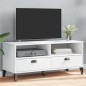 vidaXL Mueble de TV VIKEN madera maciza de pino blanco vidaXL Mueble de TV VIKEN madera maciza de pino blanco