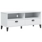 vidaXL Mueble de TV VIKEN madera maciza de pino blanco vidaXL Mueble de TV VIKEN madera maciza de pino blanco