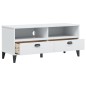 vidaXL Mueble de TV VIKEN madera maciza de pino blanco vidaXL Mueble de TV VIKEN madera maciza de pino blanco