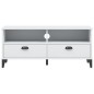 vidaXL Mueble de TV VIKEN madera maciza de pino blanco vidaXL Mueble de TV VIKEN madera maciza de pino blanco
