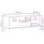 vidaXL Banco zapatero VIKEN madera maciza pino antracita 106x35x45 cm vidaXL Banco zapatero VIKEN madera maciza pino antracita 106x35x45 cm