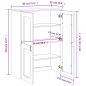 vidaXL Aparador superior VIKEN madera maciza de pino gris antracita vidaXL Aparador superior VIKEN madera maciza de pino gris antracita