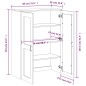 vidaXL Aparador superior VIKEN madera maciza de pino blanco vidaXL Aparador superior VIKEN madera maciza de pino blanco