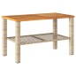 vidaXL Set muebles de jardín 4 piezas y cojines ratán sintético beige vidaXL Set muebles de jardín 4 piezas y cojines ratán sintético beige