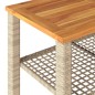 vidaXL Set muebles de jardín 4 piezas y cojines ratán sintético beige vidaXL Set muebles de jardín 4 piezas y cojines ratán sintético beige