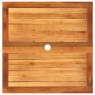 vidaXL Mesa de jardín ratán sintético madera acacia beige 80x80x75 cm vidaXL Mesa de jardín ratán sintético madera acacia beige 80x80x75 cm