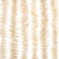 vidaXL Cortina antimoscas chenilla beige y blanco 100x200 cm vidaXL Cortina antimoscas chenilla beige y blanco 100x200 cm