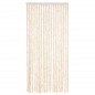 vidaXL Cortina antimoscas chenilla beige y blanco 90x200 cm