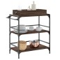 vidaXL Carrito de cocina madera ingeniería marrón roble 81,5x41x92,5cm vidaXL Carrito de cocina madera ingeniería marrón roble 81,5x41x92,5cm
